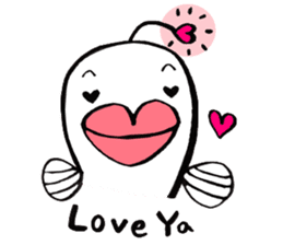 White Footballfish sticker #2589010