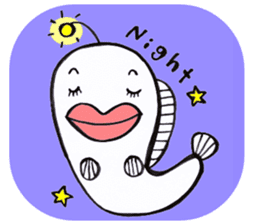 White Footballfish sticker #2589012