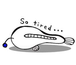 White Footballfish sticker #2589014