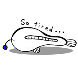 White Footballfish sticker #2589014