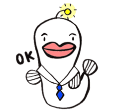 White Footballfish sticker #2589016