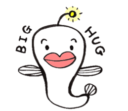 White Footballfish sticker #2589017