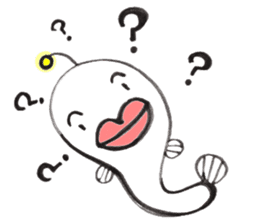 White Footballfish sticker #2589019