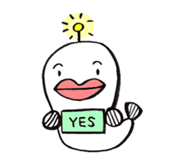 White Footballfish sticker #2589021