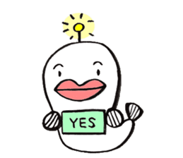 White Footballfish sticker #2589021