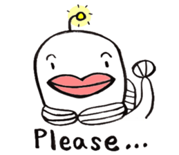 White Footballfish sticker #2589028