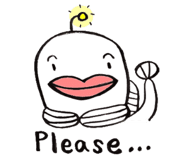 White Footballfish sticker #2589028