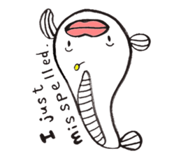 White Footballfish sticker #2589030