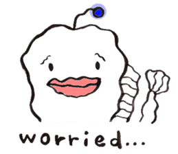 White Footballfish sticker #2589031