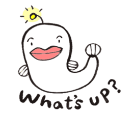 White Footballfish sticker #2589033