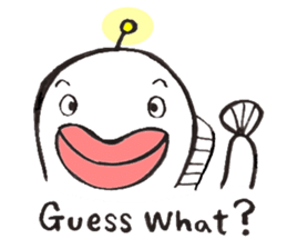 White Footballfish sticker #2589035