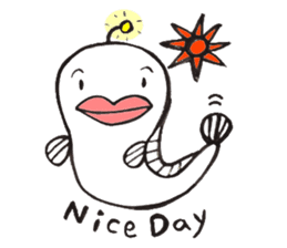 White Footballfish sticker #2589039