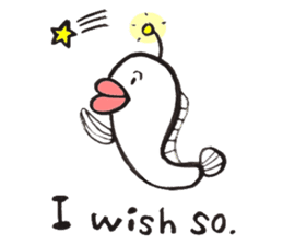 White Footballfish sticker #2589041