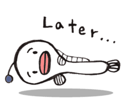 White Footballfish sticker #2589043