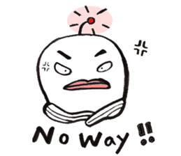 White Footballfish sticker #2589045