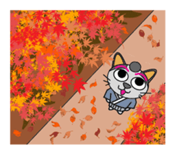 TANUPAN3 Sometimes nekosamurai sticker #2589603