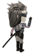 Sticker of ninja of the future 3D sticker #2589608