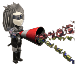 Sticker of ninja of the future 3D sticker #2589633