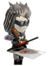 Sticker of ninja of the future 3D sticker #2589635