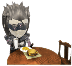 Sticker of ninja of the future 3D sticker #2589638