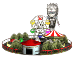 Sticker of ninja of the future 3D sticker #2589642