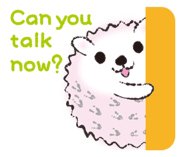 Yurufuwa hedgehog Lilli English version sticker #2590648
