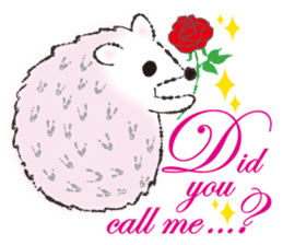 Yurufuwa hedgehog Lilli English version sticker #2590650