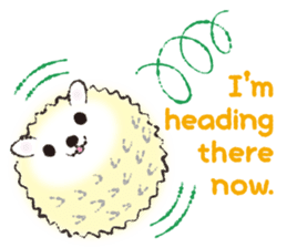Yurufuwa hedgehog Lilli English version sticker #2590654