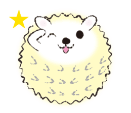 Yurufuwa hedgehog Lilli English version sticker #2590655