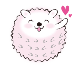 Yurufuwa hedgehog Lilli English version sticker #2590656