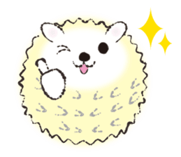 Yurufuwa hedgehog Lilli English version sticker #2590657