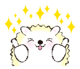 Yurufuwa hedgehog Lilli English version sticker #2590658
