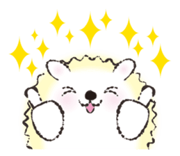 Yurufuwa hedgehog Lilli English version sticker #2590658