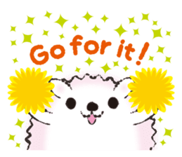 Yurufuwa hedgehog Lilli English version sticker #2590659