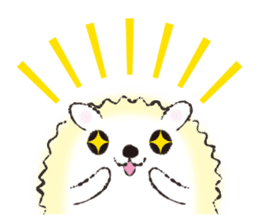 Yurufuwa hedgehog Lilli English version sticker #2590660