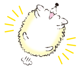 Yurufuwa hedgehog Lilli English version sticker #2590662