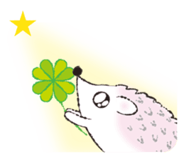 Yurufuwa hedgehog Lilli English version sticker #2590666