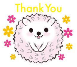 Yurufuwa hedgehog Lilli English version sticker #2590668