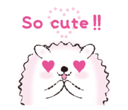 Yurufuwa hedgehog Lilli English version sticker #2590671