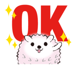 Yurufuwa hedgehog Lilli English version sticker #2590675