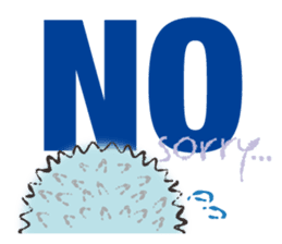 Yurufuwa hedgehog Lilli English version sticker #2590676