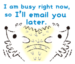 Yurufuwa hedgehog Lilli English version sticker #2590677