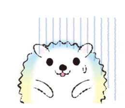 Yurufuwa hedgehog Lilli English version sticker #2590679