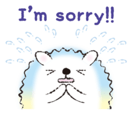 Yurufuwa hedgehog Lilli English version sticker #2590680