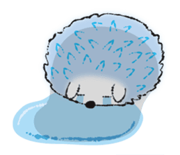 Yurufuwa hedgehog Lilli English version sticker #2590682