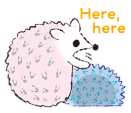 Yurufuwa hedgehog Lilli English version sticker #2590684