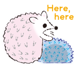 Yurufuwa hedgehog Lilli English version sticker #2590684