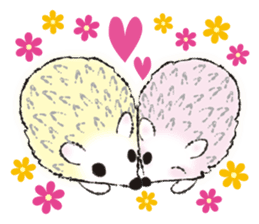Yurufuwa hedgehog Lilli English version sticker #2590685