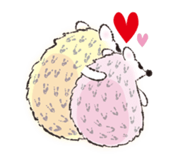 Yurufuwa hedgehog Lilli English version sticker #2590686