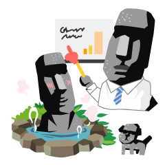 Daily life of the moai